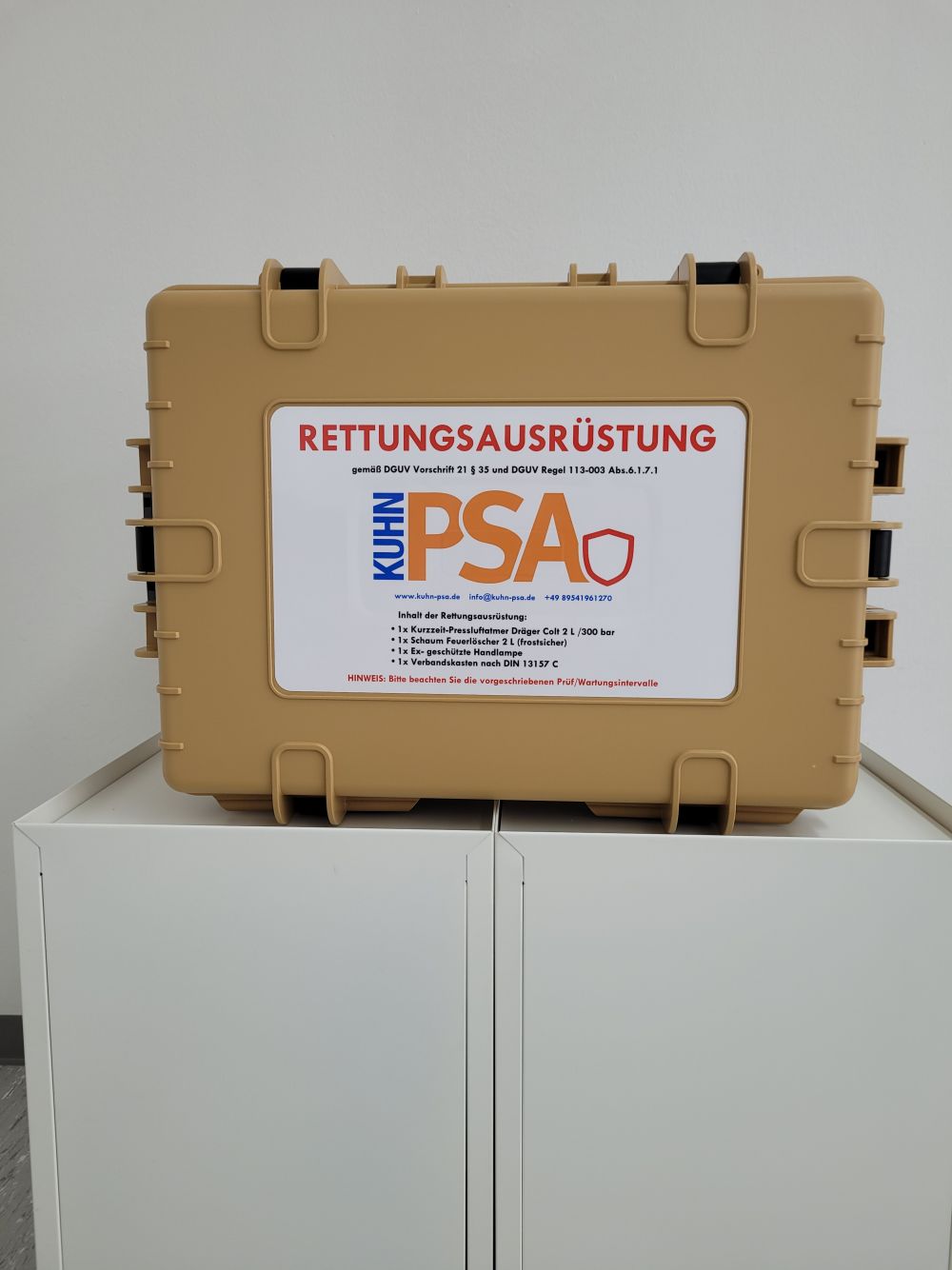 Rettungsausrüstung nach DGUV Vorschrift 21 § 35 