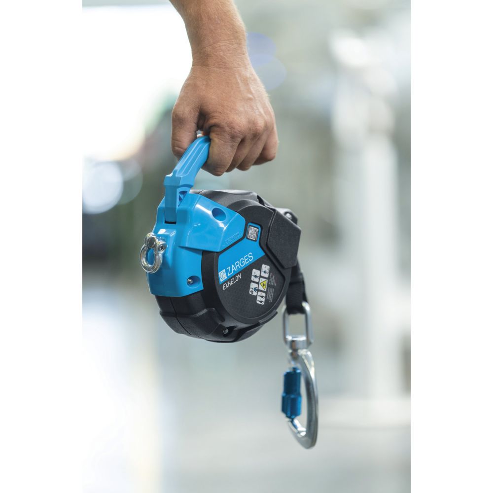  Der ergonomisch gestaltete Griff des EXHELON Gurtbands